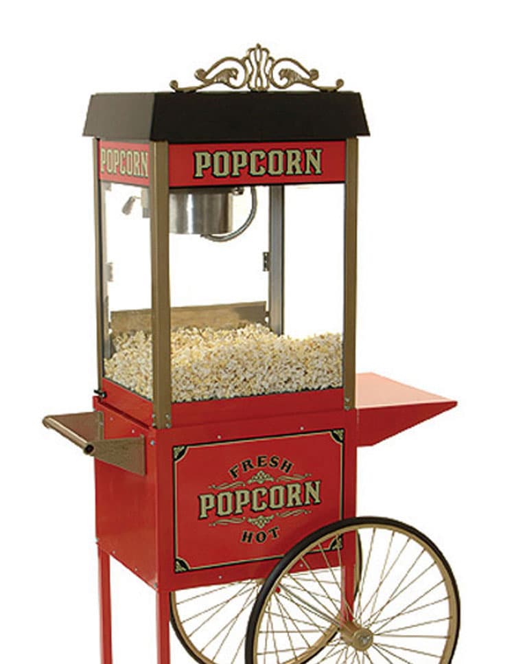 Popcorn machine cart